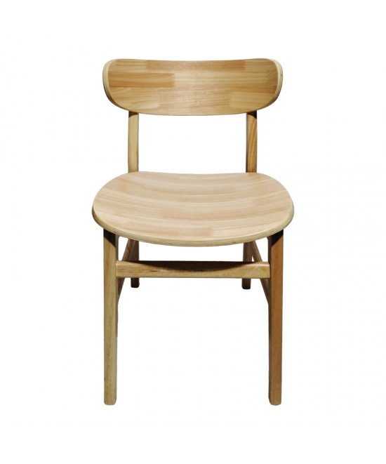 Καρέκλα Lumnia pakoworld rubberwood σε φυσική απόχρωση 46x50x76εκ