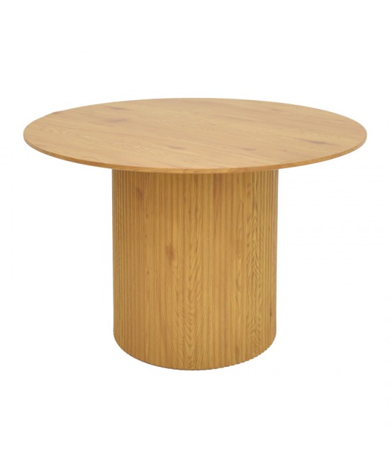Τραπέζι Karulo pakoworld mdf σε sonoma απόχρωση Φ120x76εκ Τραπέζι Karulo pakoworld mdf σε sonoma απόχρωση Φ120x76εκ