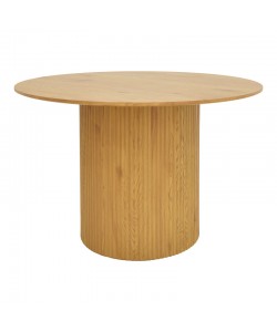 Τραπέζι Karulo pakoworld mdf σε sonoma απόχρωση Φ120x76εκ