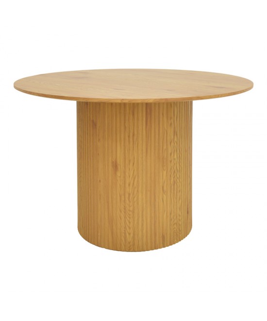 Τραπέζι Karulo pakoworld mdf σε sonoma απόχρωση Φ120x76εκ Τραπέζι Karulo pakoworld mdf σε sonoma απόχρωση Φ120x76εκ