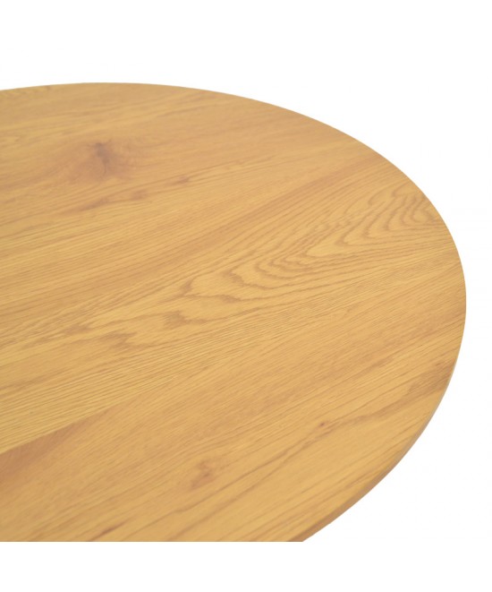 Τραπέζι σαλονιού Dovel pakoworld mdf σε sonoma-μαυρη απόχρωση Φ70x40εκ Τραπέζι σαλονιού Dovel pakoworld mdf σε sonoma-μαυρη απόχρωση Φ70x40εκ