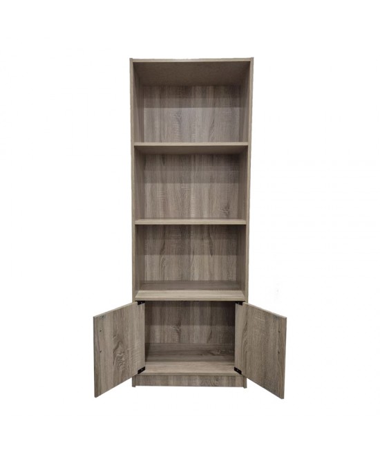 Βιβλιοθήκη Tekaro pakoworld σε sonoma απόχρωση 60x29x166εκ Βιβλιοθήκη Tekaro pakoworld σε sonoma απόχρωση 60x29x166εκ