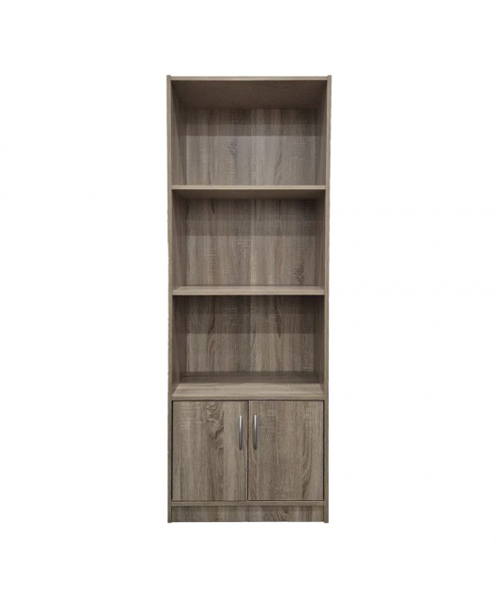 Βιβλιοθήκη Tekaro pakoworld σε sonoma απόχρωση 60x29x166εκ Βιβλιοθήκη Tekaro pakoworld σε sonoma απόχρωση 60x29x166εκ