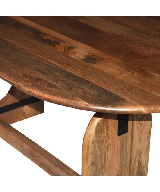 Τραπέζι Jenkou pakoworld mango ξύλο σε φυσική απόχρωση 180x90x76εκ Τραπέζι Jenkou pakoworld mango ξύλο σε φυσική απόχρωση 180x90x76εκ