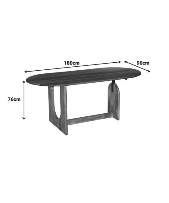 Τραπέζι Jenkou pakoworld mango ξύλο σε φυσική απόχρωση 180x90x76εκ Τραπέζι Jenkou pakoworld mango ξύλο σε φυσική απόχρωση 180x90x76εκ