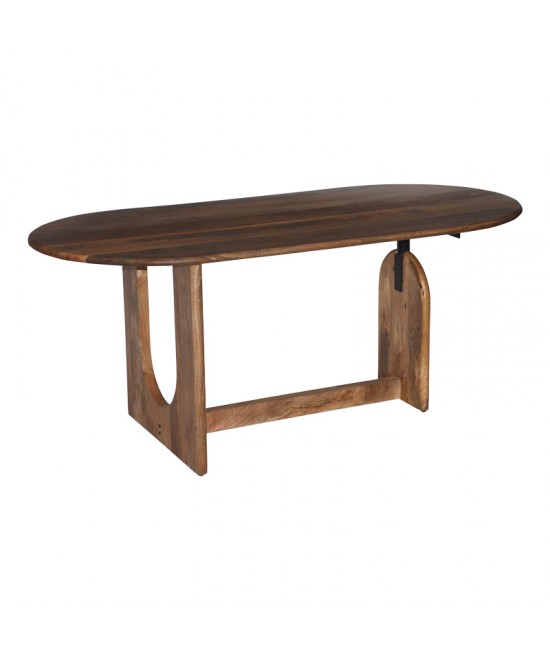 Τραπέζι Jenkou pakoworld mango ξύλο σε φυσική απόχρωση 180x90x76εκ Τραπέζι Jenkou pakoworld mango ξύλο σε φυσική απόχρωση 180x90x76εκ
