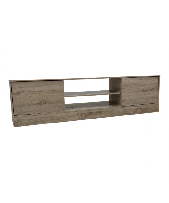 Έπιπλο τηλεόρασης Sasa I pakoworld σε sonoma απόχρωση 150x35x41.5εκ