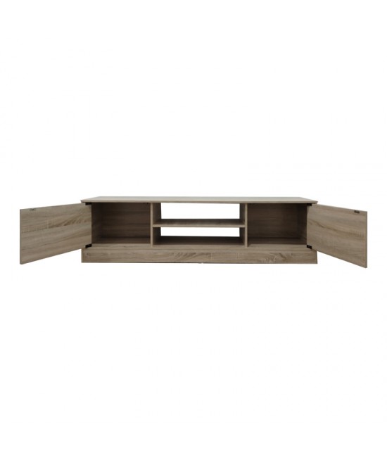 Έπιπλο τηλεόρασης Sasa I pakoworld σε sonoma απόχρωση 150x35x41.5εκ