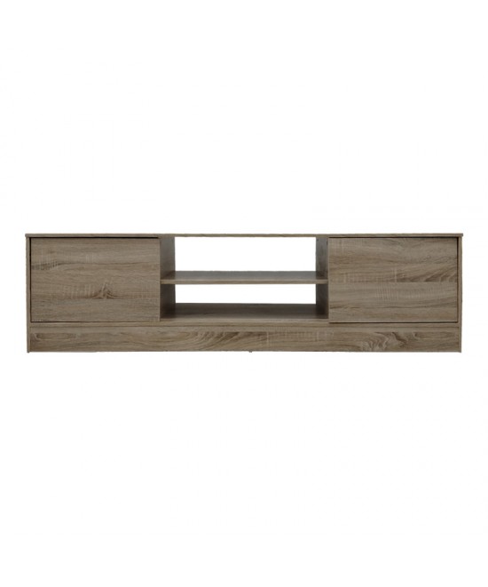 Έπιπλο τηλεόρασης Sasa I pakoworld σε sonoma απόχρωση 150x35x41.5εκ