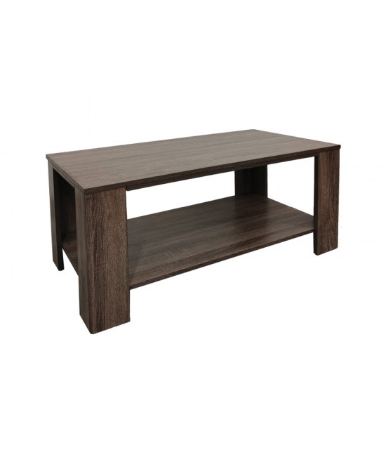 Τραπέζι σαλονιού Votalo I pakoworld σε καρυδί απόχρωση 90x50x45εκ