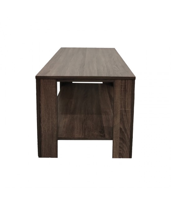 Τραπέζι σαλονιού Votalo I pakoworld σε καρυδί απόχρωση 90x50x45εκ