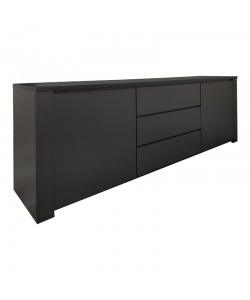 Μπουφές Kalya pakoworld σε ανθρακί απόχρωση 220x49x89.5εκ