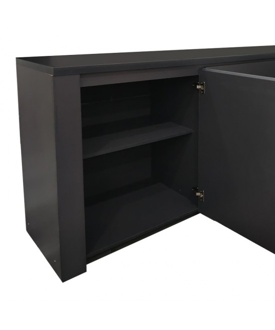 Μπουφές Kalya pakoworld σε ανθρακί απόχρωση 220x49x89.5εκ