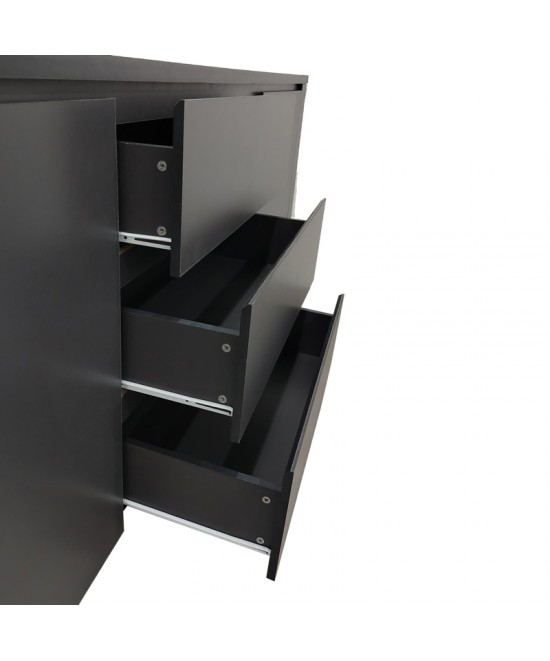 Μπουφές Kalya pakoworld σε ανθρακί απόχρωση 220x49x89.5εκ