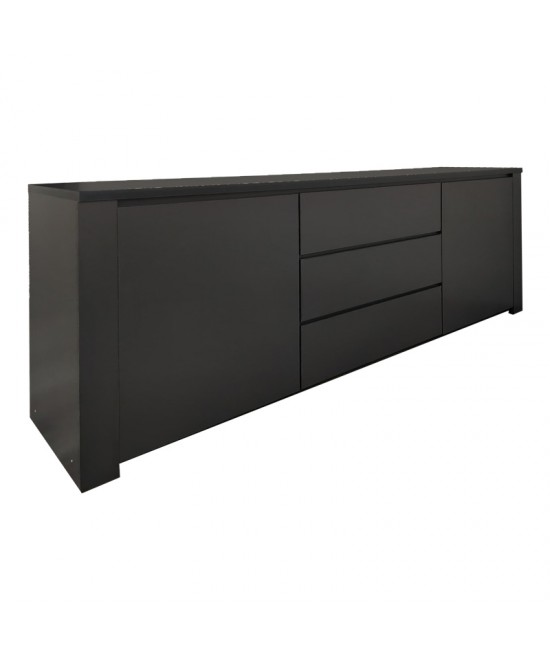 Μπουφές Kalya pakoworld σε ανθρακί απόχρωση 220x49x89.5εκ
