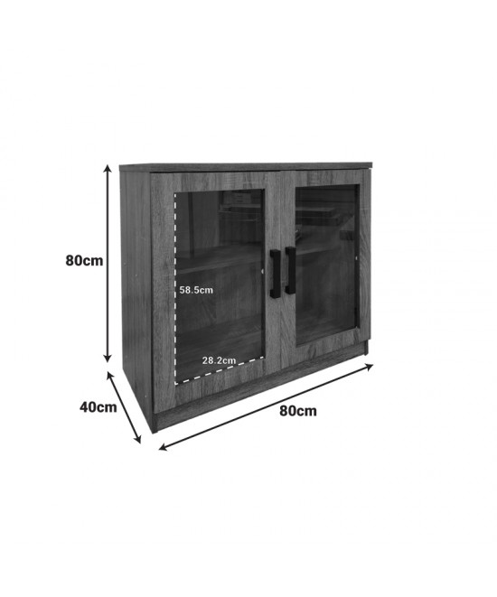 Παπουτσοθήκη-ντουλάπι Sapato pakoworld σε oak απόχρωση 80x40x80εκ