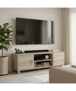 Έπιπλο τηλεόρασης Serank pakoworld σε sonoma απόχρωση 120x40x40εκ