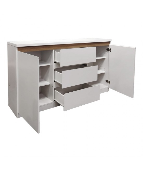 Μπουφές Chiemo pakoworld σε φυσική απόχρωση 160x40x93.6εκ