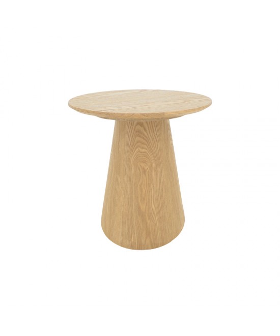 Τραπέζι σαλονιού Donda pakoworld mdf σε sonoma απόχρωση Φ60x40εκ