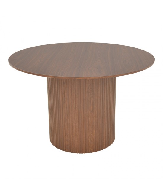 Τραπέζι Karulo pakoworld mdf σε καρυδί απόχρωση Φ120x76εκ Τραπέζι Karulo pakoworld mdf σε καρυδί απόχρωση Φ120x76εκ
