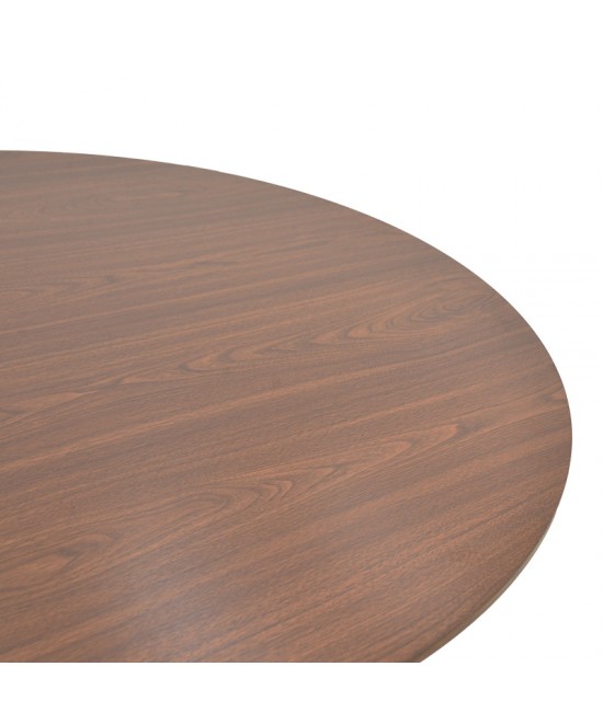 Τραπέζι Karulo pakoworld mdf σε καρυδί απόχρωση Φ120x76εκ Τραπέζι Karulo pakoworld mdf σε καρυδί απόχρωση Φ120x76εκ
