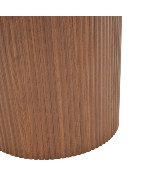 Τραπέζι Karulo pakoworld mdf σε καρυδί απόχρωση Φ120x76εκ Τραπέζι Karulo pakoworld mdf σε καρυδί απόχρωση Φ120x76εκ