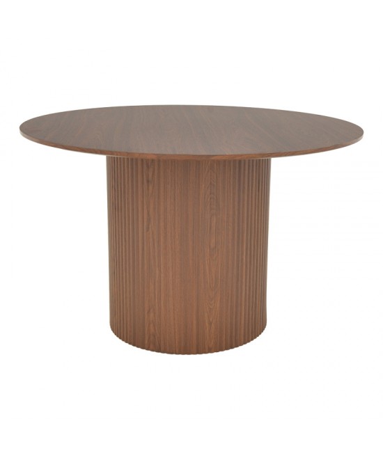 Τραπέζι Karulo pakoworld mdf σε καρυδί απόχρωση Φ120x76εκ Τραπέζι Karulo pakoworld mdf σε καρυδί απόχρωση Φ120x76εκ