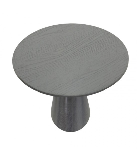 Tραπέζι Donda pakoworld mdf μαύρο Φ100x76εκ