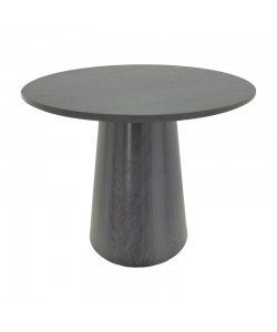 Tραπέζι Donda pakoworld mdf μαύρο Φ100x76εκ