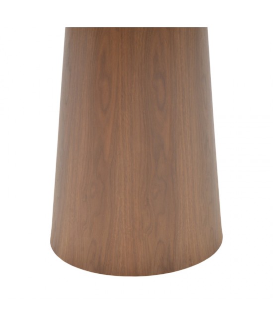 Tραπέζι Donda pakoworld mdf καρυδί Φ100x76εκ