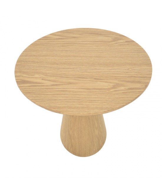 Tραπέζι Donda pakoworld mdf sonoma Φ100x76εκ