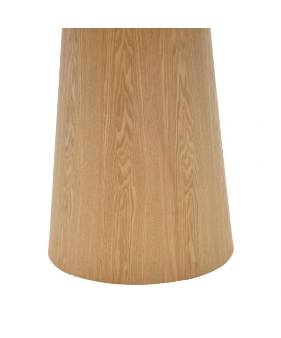 Tραπέζι Donda pakoworld mdf sonoma Φ100x76εκ