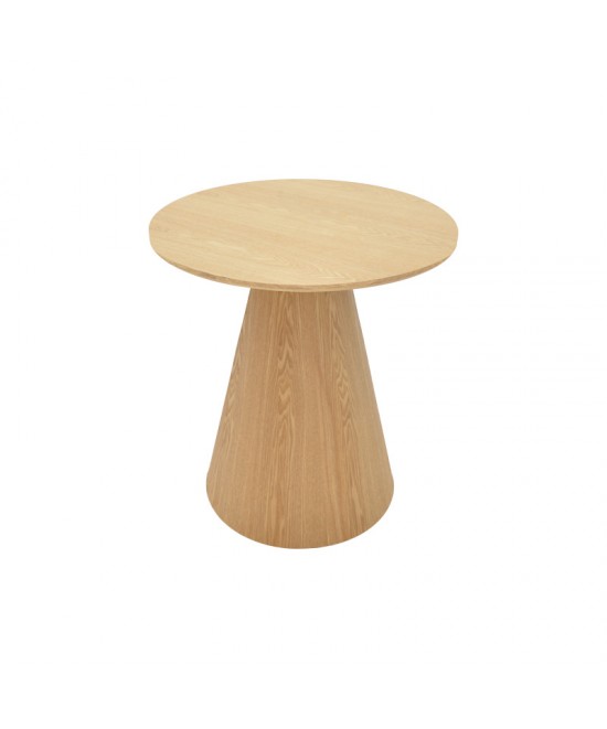 Βοηθητικό τραπέζι Donda pakoworld mdf sonoma Φ45x50εκ