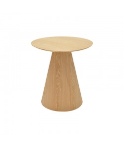 Βοηθητικό τραπέζι Donda pakoworld mdf sonoma Φ45x50εκ