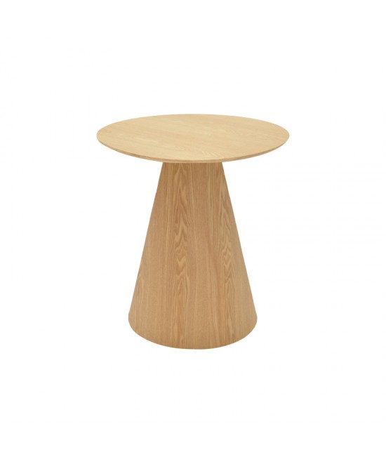 Βοηθητικό τραπέζι Donda pakoworld mdf sonoma Φ45x50εκ