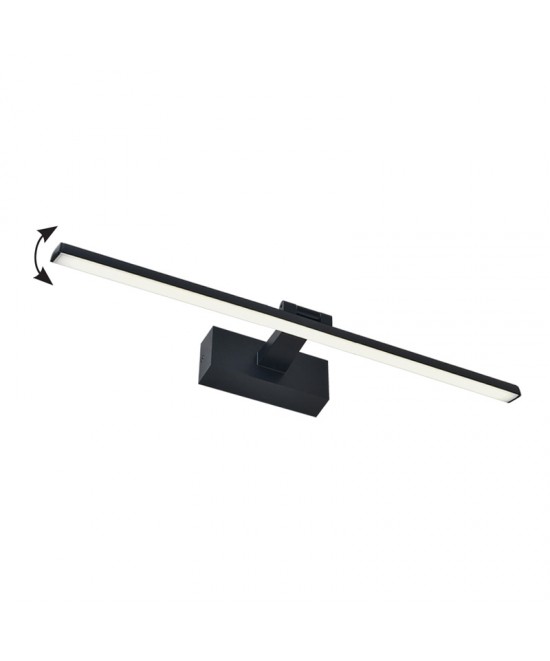 Φωτιστικό τοίχου-απλίκα Debiwen pakoworld led μέταλλο μαύρο 60x10x6εκ