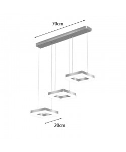 Φωτιστικό οροφής τρίφωτο Benor pakoworld led μέταλλο χρυσό 70x20x15εκ