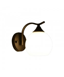 Φωτιστικό τοίχου-απλίκα Belinest pakoworld E27 μέταλλο - γυαλί σε μαύρο-λευκό 20x14x17εκ