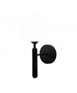 Φωτιστικό τοίχου-απλίκα Genka pakoworld G9 μέταλλο μαύρο-λευκο 15x23x34εκ