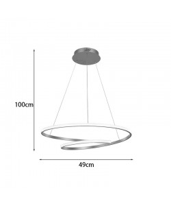Φωτιστικό οροφής Rexon pakoworld led μέταλλο χρυσό Φ49x12εκ