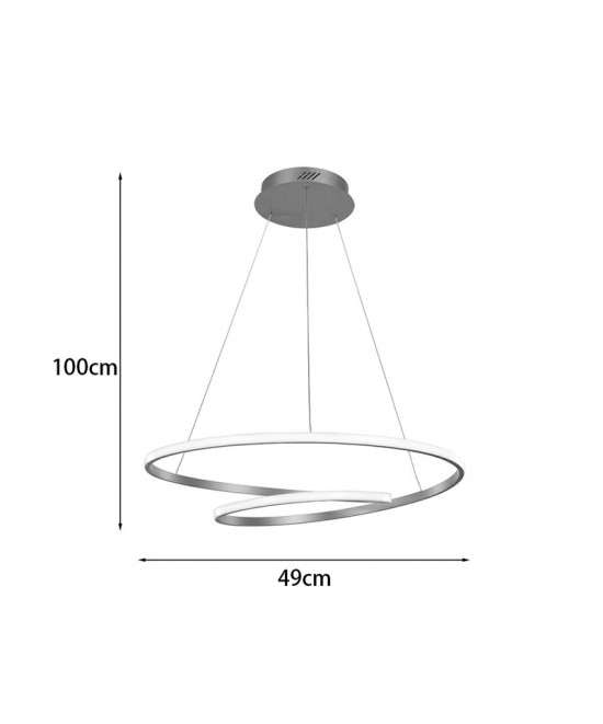 Φωτιστικό οροφής Rexon pakoworld led μέταλλο χρυσό Φ49x12εκ