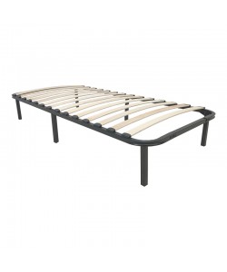 Σομιές μεταλλικός Amaso pakoworld σε μαύρη απόχρωση 90x190x28εκ