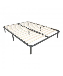 Σομιές μεταλλικός Amaso pakoworld σε μαύρη απόχρωση 160x200x28εκ