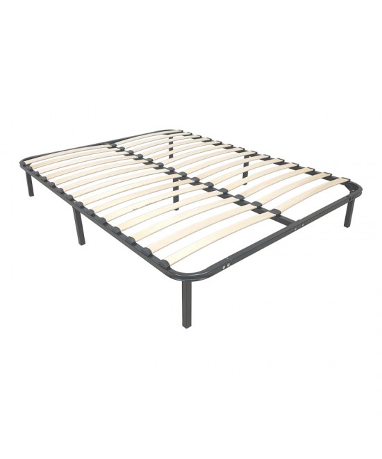 Σομιές μεταλλικός Amaso pakoworld σε μαύρη απόχρωση 160x200x28εκ