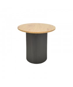 Tραπέζια σαλονιού Dovel pakoworld mdf σετ 2τεμ. sonoma-μαύρο