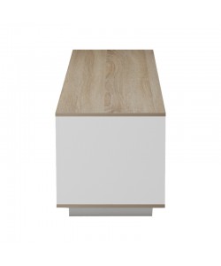 Έπιπλο τηλεόρασης Winey pakoworld σε sonoma-λευκή απόχρωση 180x44.5x44.5εκ Έπιπλο τηλεόρασης Winey pakoworld σε sonoma-λευκή απόχρωση 180x44.5x44.5εκ