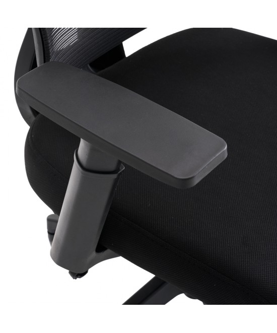 Καρέκλα γραφείου διευθυντή Cadrey pakoworld mesh μαύρο 67x64x120-128εκ