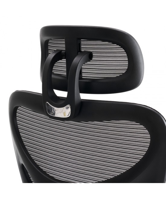 Καρέκλα γραφείου διευθυντή Cadrey pakoworld mesh μαύρο 67x64x120-128εκ