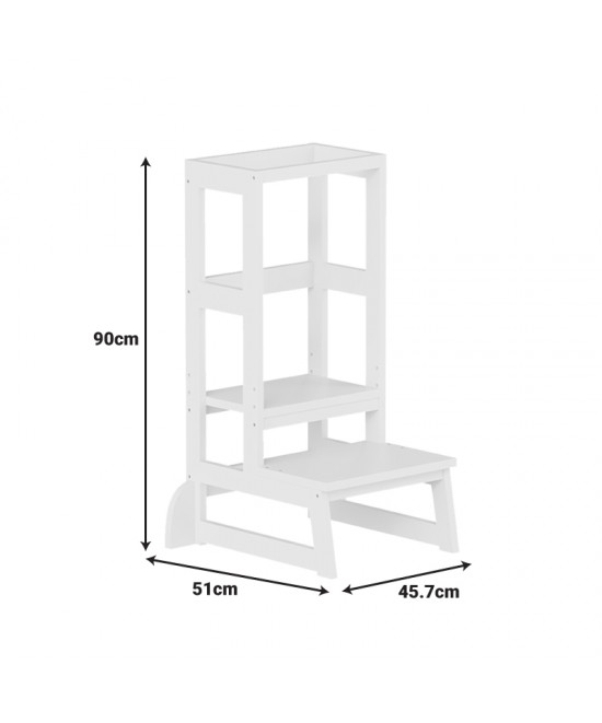 Παιδικός πύργος εκμάθησης Chiquel pakoworld τ.Montessori ξύλο σε λευκή απόχρωση 45.7x51x90εκ Παιδικός πύργος εκμάθησης Chiquel pakoworld τ.Montessori ξύλο σε λευκή απόχρωση 45.7x51x90εκ