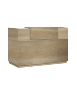 Γραφείο reception Lotus pakoworld σε χρώμα φυσικό 140x70x110εκ